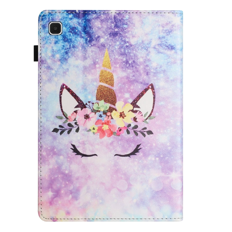 For Samsung Galaxy Tab S5e Sewing Litchi Texture Smart Leather Tablet Case(Smiling Face) by bashfashion