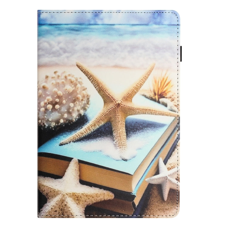 For Samsung Galaxy Tab S7 Sewing Litchi Texture Smart Leather Tablet Case(Starfish) by bashfashion