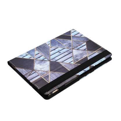 For Samsung Galaxy Tab S7 Sewing Litchi Texture Smart Leather Tablet Case(Marble) by bashfashion