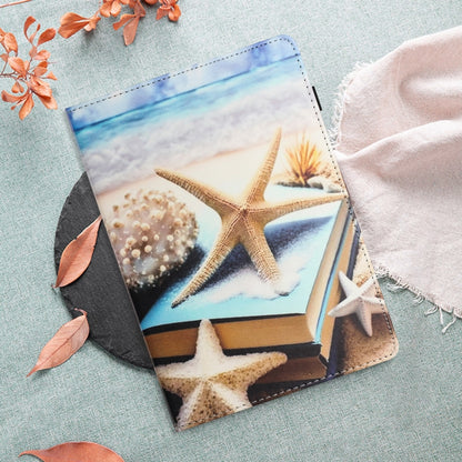 For Samsung Galaxy Tab A11+ / A9+ Sewing Litchi Texture Smart Leather Tablet Case(Starfish) by bashfashion
