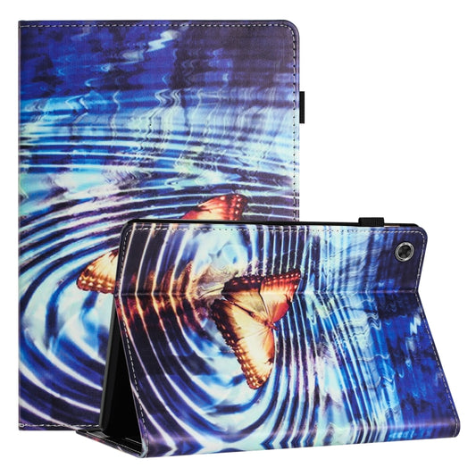 For Samsung Galaxy Tab A11+ / A9+ Sewing Litchi Texture Smart Leather Tablet Case(Butterfly) by bashfashion