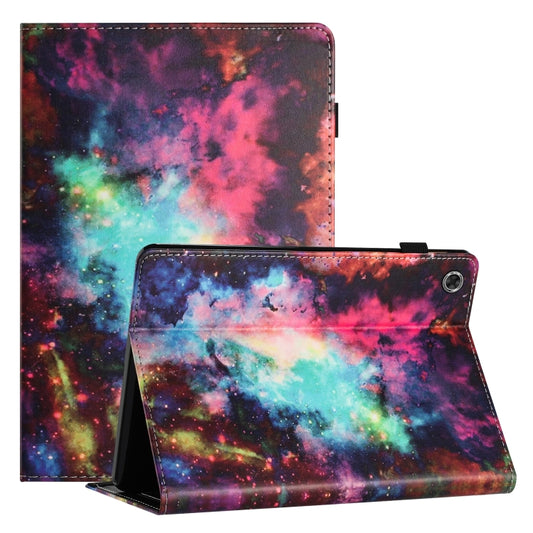 For Samsung Galaxy Tab A11+ / A9+ Sewing Litchi Texture Smart Leather Tablet Case(Starry Sky) by bashfashion