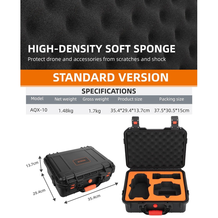 For DJI Air 3 Sunnylife Safety Carrying Case Large Capacity Waterproof Shock-proof Hard Travel Case Standard Version by Sunnylife