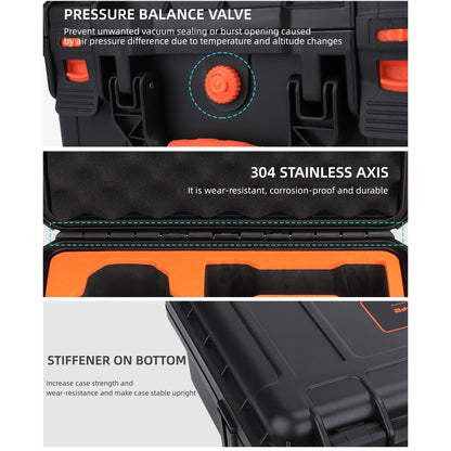 For DJI Air 3 Sunnylife Safety Carrying Case Large Capacity Waterproof Shock-proof Hard Travel Case Standard Version by Sunnylife