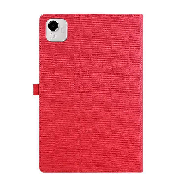 For Honor Pad X9a Fabric Texture Horizontal Flip Leather Tablet Case(Red) by bashfashion