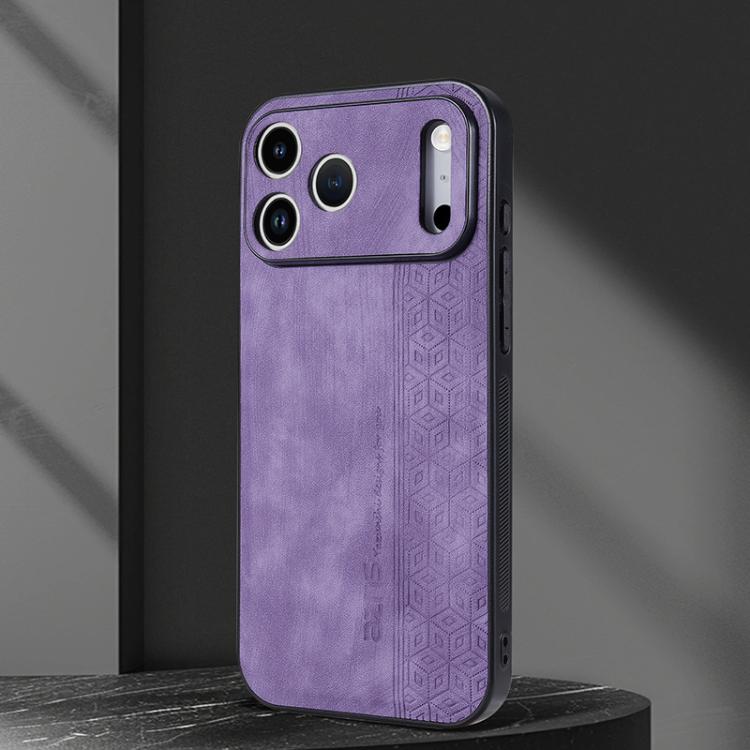 For iPhone 17 Pro Max AZNS 3D Embossed Skin Feel Phone Case(Purple) by AZNS