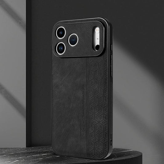 For iPhone 17 Pro AZNS 3D Embossed Skin Feel Phone Case(Black) by AZNS