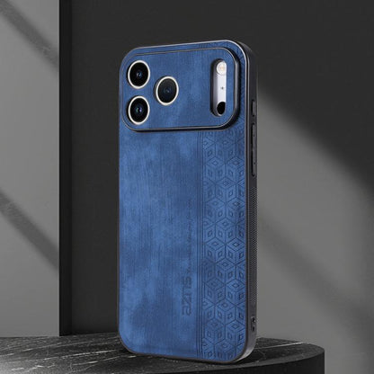 For iPhone 17 Pro AZNS 3D Embossed Skin Feel Phone Case(Sapphire Blue) by AZNS