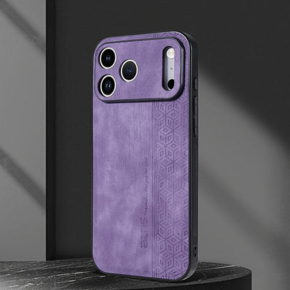 For iPhone 17 Pro AZNS 3D Embossed Skin Feel Phone Case(Purple) by AZNS