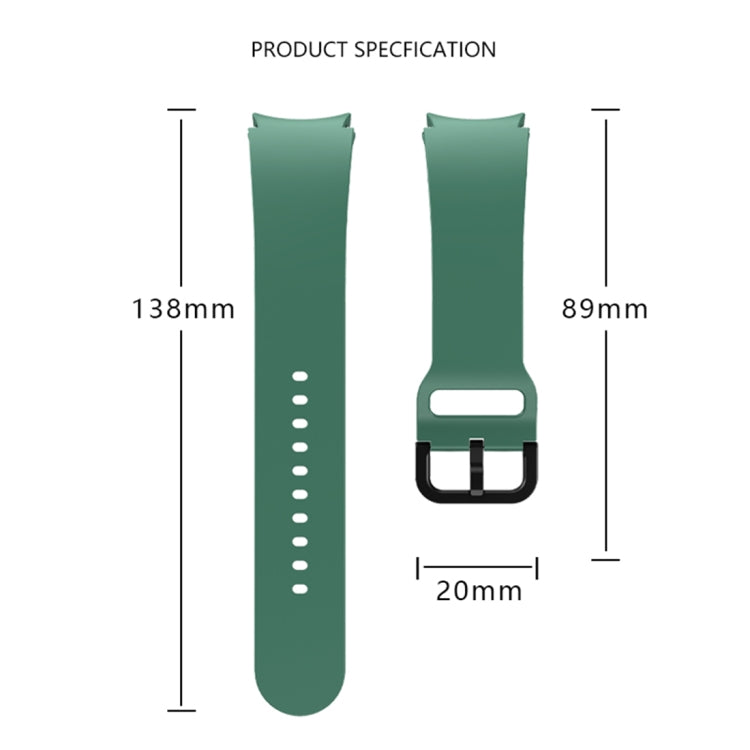 For Samsung Galaxy Watch 6 Solid Color Quick Release Silicone Watch Band(Purple) by bashfashion
