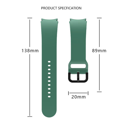 For Samsung Galaxy Watch 6 Solid Color Quick Release Silicone Watch Band(Purple) by bashfashion