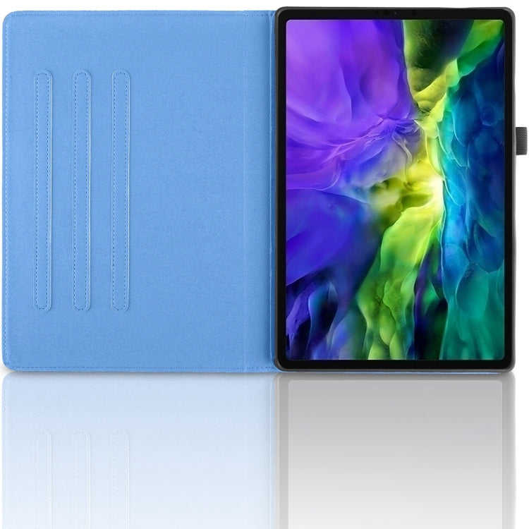For iPad Pro 11 2022 / 2021 / 2020 Tree Life Embossed Rotation Leather Smart Tablet Case(Blue) by bashfashion
