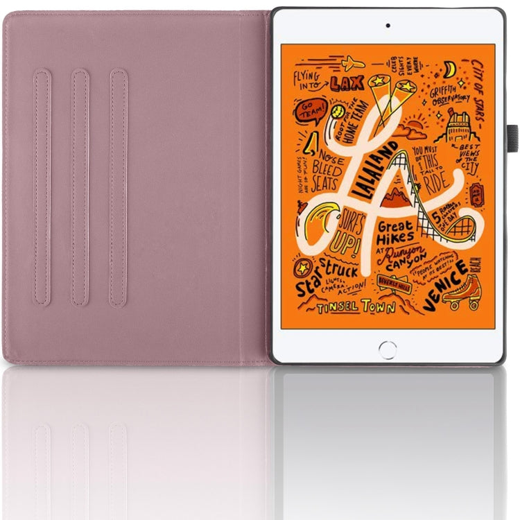 For iPad mini 5 / mini 4 / mini 3 Tree Life Embossed Rotation Leather Smart Tablet Case(Rose Gold) by bashfashion