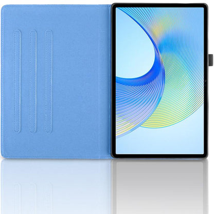 For Samsung Galaxy Tab S10 FE+ Tree Life Embossed Rotation Leather Smart Tablet Case(Blue) by bashfashion