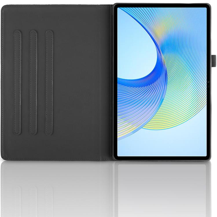 For Samsung Galaxy Tab S10 FE+ Tree Life Embossed Rotation Leather Smart Tablet Case(Black) by bashfashion