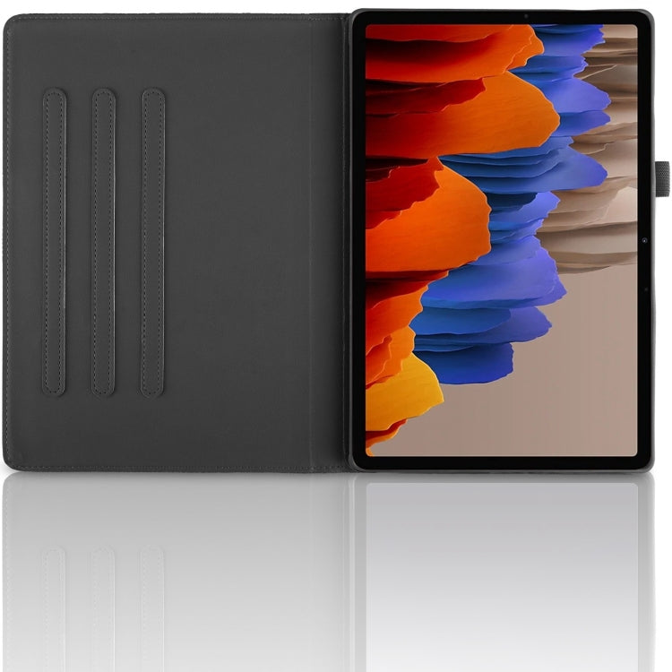 For Samsung Galaxy Tab S10 / S8 / S7 Tree Life Embossed Rotation Leather Tablet Case(Black) by bashfashion