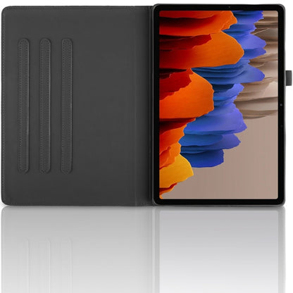 For Samsung Galaxy Tab S10 / S8 / S7 Tree Life Embossed Rotation Leather Tablet Case(Black) by bashfashion