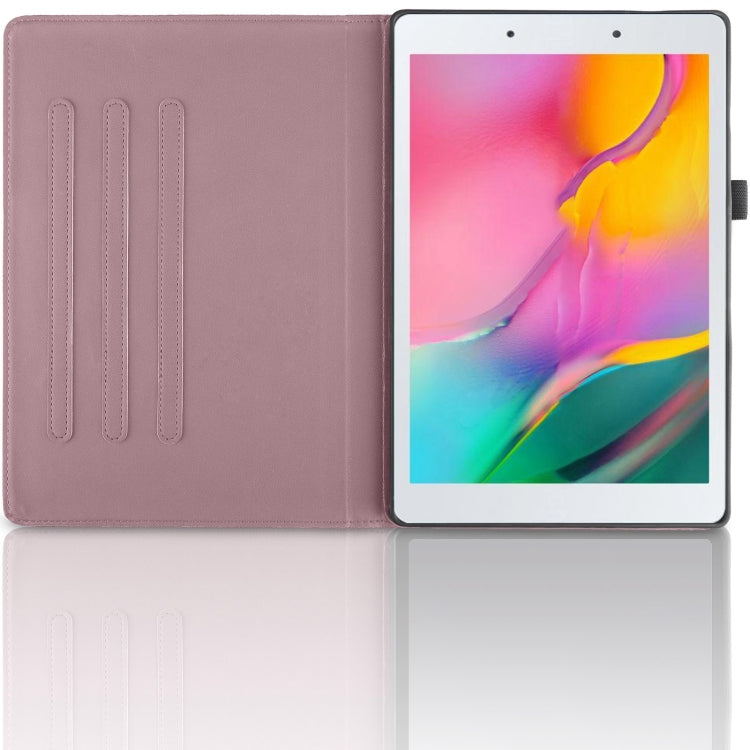 For Samsung Galaxy Tab A 8.0 2019 / T290 Tree Life Embossed Rotation Leather Tablet Case(Rose Gold) by bashfashion
