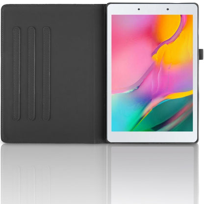 For Samsung Galaxy Tab A 8.0 2019 / T290 Tree Life Embossed Rotation Leather Tablet Case(Black) by bashfashion