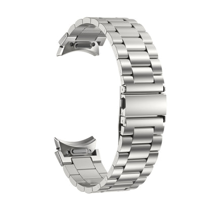 For Samsung Galaxy Watch 6 Three Strains Metal Watch Band(Silver) by bashfashion