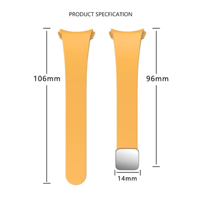 For Samsung Galaxy Watch 6 Magnetic Folding Black Buckle Silicone Watch Band(White) by bashfashion