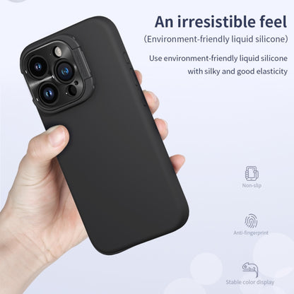 For iPhone 15 Pro NILLKIN Lens Wing Magsafe Magnetic Phone Case(Black) by NILLKIN