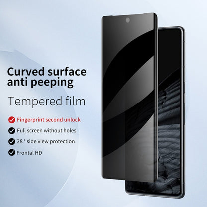 For Google Pixel 7 Pro 3D Curved Edge Privacy Tempered Glass Film by bashfashion