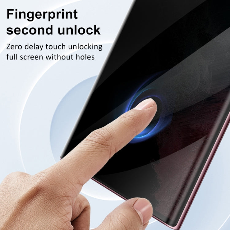 For Samsung Galaxy S23 Ultra 5G 3D Curved Edge Privacy Tempered Glass Film by bashfashion