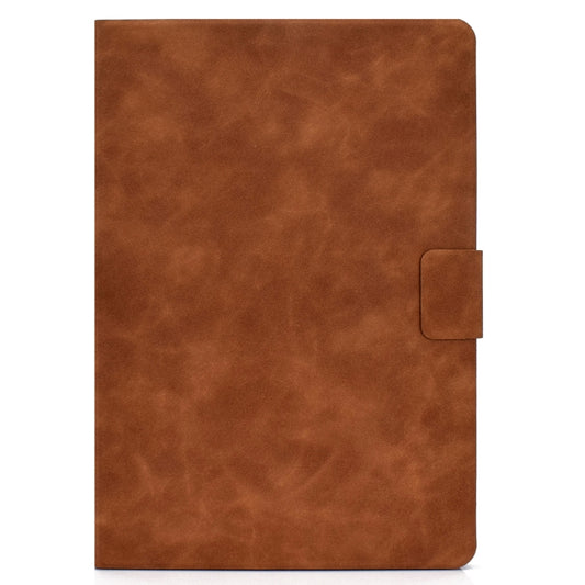 For Samsung Galaxy Tab A 10.1 (2019) T510/T515 Cowhide Texture Horizontal Flip Leather Case with Holder & Card Slots(Brown) by bashfashion