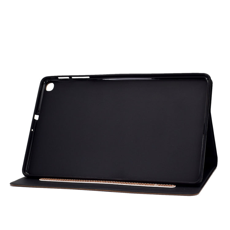 For Samsung Galaxy Tab A 10.1 (2019) T510/T515 Cowhide Texture Horizontal Flip Leather Case with Holder & Card Slots(Brown) by bashfashion