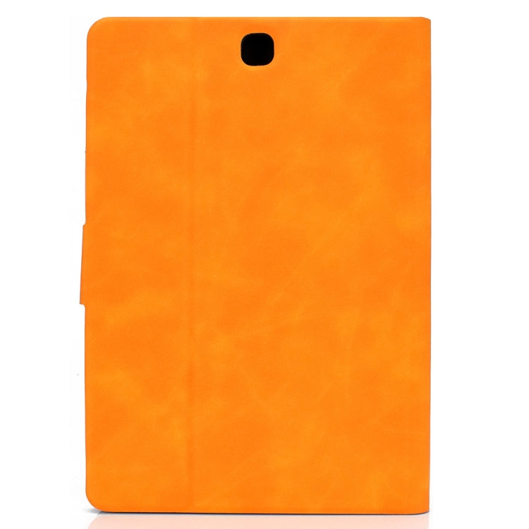 For Samsung Galaxy Tab A 9.7 T550/T555C Cowhide Texture Horizontal Flip Leather Case with Holder & Card Slots & Sleep / Wake-up Function(Khaki) by bashfashion