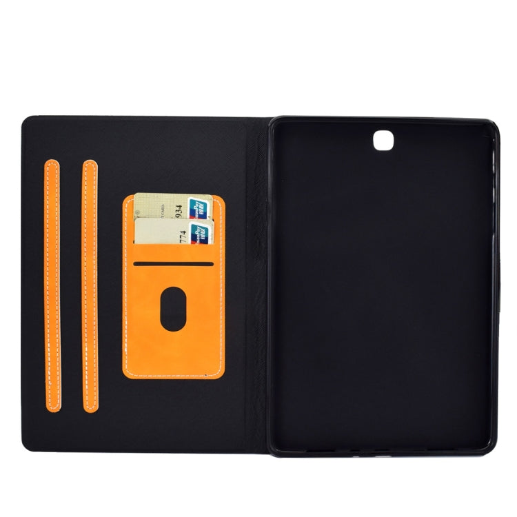 For Samsung Galaxy Tab A 9.7 T550/T555C Cowhide Texture Horizontal Flip Leather Case with Holder & Card Slots & Sleep / Wake-up Function(Khaki) by bashfashion