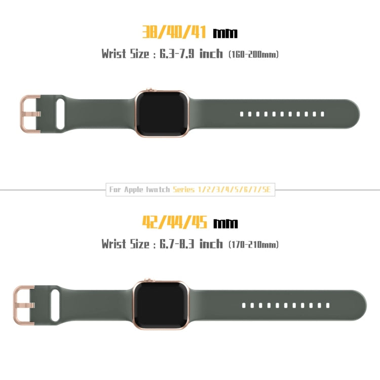 For Apple Watch Ultra 49mm Pin Buckle Silicone Watch Band(Olive) by bashfashion