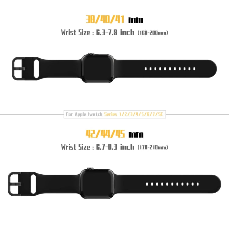 For Apple Watch Ultra 49mm Pin Buckle Silicone Watch Band(Black) by bashfashion