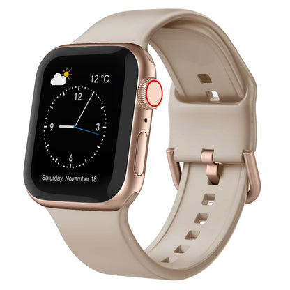 For Apple Watch Ultra 49mm Pin Buckle Silicone Watch Band(Milk Tea) by bashfashion