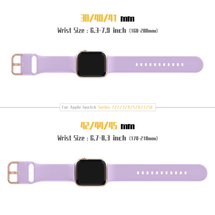 For Apple Watch Ultra 49mm Pin Buckle Silicone Watch Band(Lavender) by bashfashion