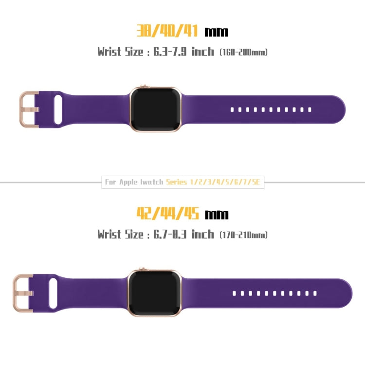 For Apple Watch Ultra 2 49mm Pin Buckle Silicone Watch Band(Purple) by bashfashion