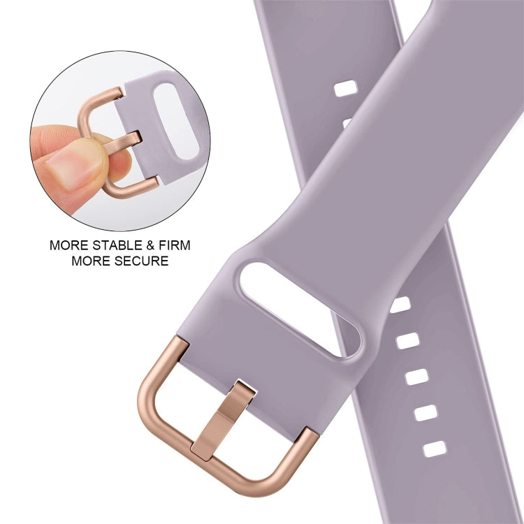 For Apple Watch Ultra 2 49mm Pin Buckle Silicone Watch Band(Baby Purple) by bashfashion
