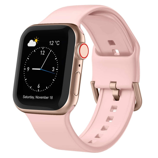 For Apple Watch Ultra 2 49mm Pin Buckle Silicone Watch Band(Pink) by bashfashion