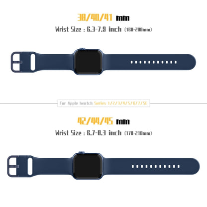 For Apple Watch Ultra 2 49mm Pin Buckle Silicone Watch Band(Abyss Blue) by bashfashion