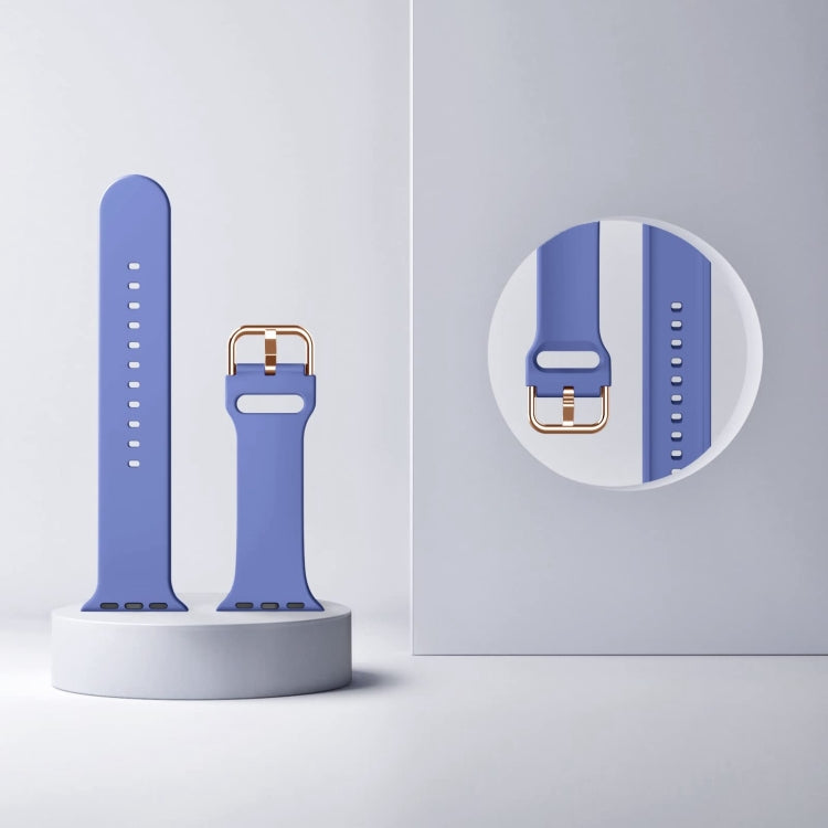 For Apple Watch Ultra 2 49mm Pin Buckle Silicone Watch Band(Cyan Blue) by bashfashion