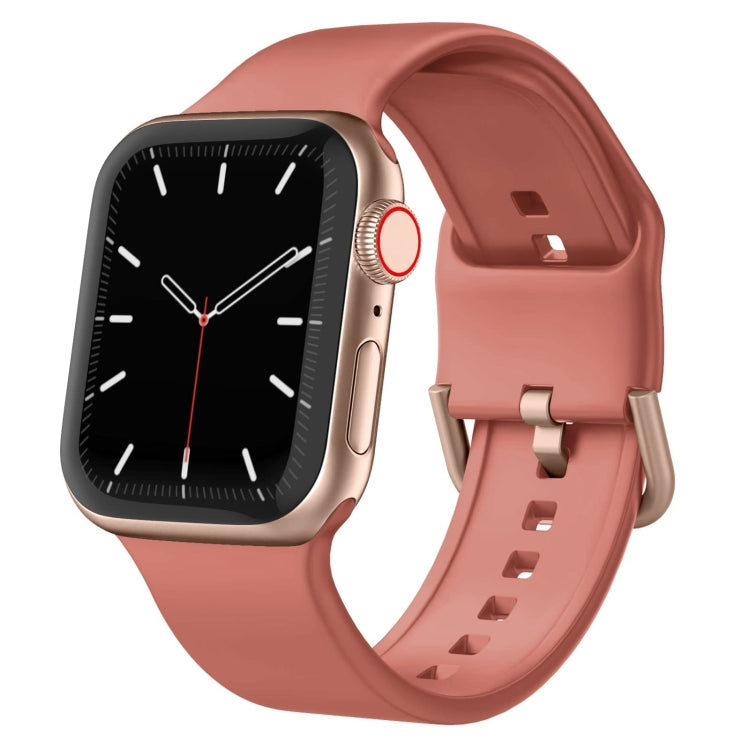 For Apple Watch Ultra 2 49mm Pin Buckle Silicone Watch Band(Coral) by bashfashion