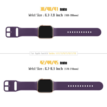 For Apple Watch Ultra 2 49mm Pin Buckle Silicone Watch Band(Dark Purple) by bashfashion