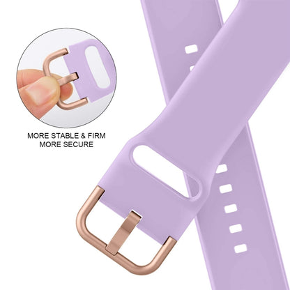 For Apple Watch Ultra 2 49mm Pin Buckle Silicone Watch Band(Lavender) by bashfashion