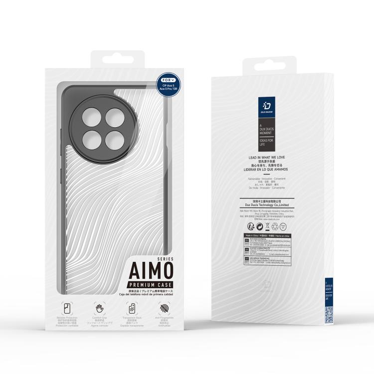 For OnePlus Ace 5 / Ace 5 Pro DUX DUCIS Aimo Series TPU + PC Frosted Feel Phone Case(Black) by DUX DUCIS