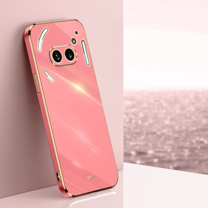 For Nothing Phone 2A XINLI Straight Edge 6D Electroplate TPU Phone Case(Hawthorn Red) by XINLI