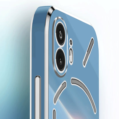 For Nothing Phone 2 XINLI Straight Edge 6D Electroplate TPU Phone Case with Ring Holder(Black) by XINLI