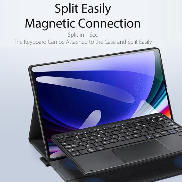 For Samsung Galaxy Tab S9 Ultra / S10 Ultra DUX DUCIS TK Series Wireless Bluetooth Keyboard Tablet Case(Black) by DUX DUCIS