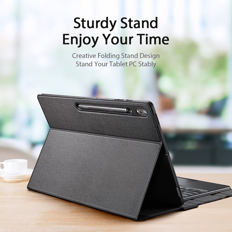 For Samsung Galaxy Tab S9 Ultra / S10 Ultra DUX DUCIS TK Series Wireless Bluetooth Keyboard Tablet Case(Black) by DUX DUCIS