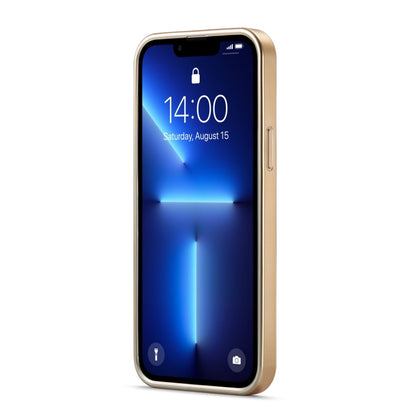 For iPhone 15 Plus Fierre Shann Python Texture Electroplating PU Phone Case(White) by FIERRE SHANN
